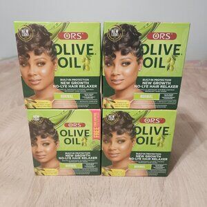 (Lot Of 4) ORS New Growth No-Lye Hair Relaxer Normal Strength Box Kits Exp 08/27